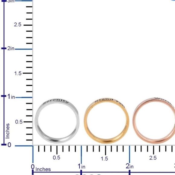 Set of 3 Band Rings - Picture 4 of 8